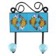 Turquoise Fish Ceramic Tiles Hook